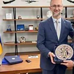 Cumhurbaşkanı Başdanışmanı Topçu'dan Ukrayna Ankara Büyükelçisi Celal'e ziyaret