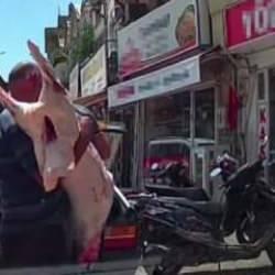 Yer: Adana! Araç bagajında et taşıdılar 