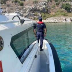 Marmaris'te operasyon! 14 göçmen kurtarıldı
