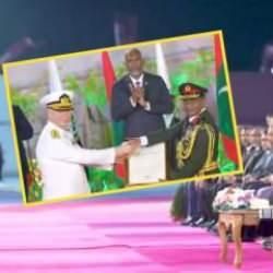 T&uuml;rkiye'nin hibe ettiği Doğan sınıfı TCG Volkan h&uuml;cumbotu, Maldivler envanterinde