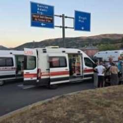 Bing&ouml;l&rsquo;de trafik kazası: 11 yaralı