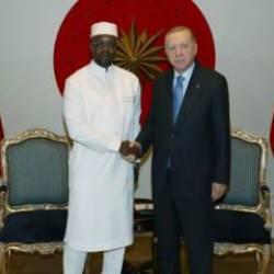  Cumhurbaşkanı Erdoğan, Senegal Başbakanı Sonko'yu kabul etti