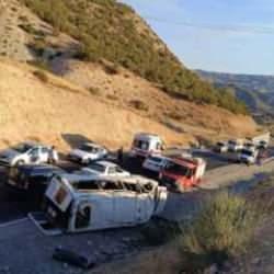 Korkutan kaza: 19 kişi yaralandı!