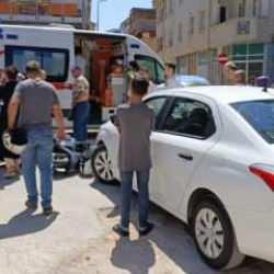 Otomobil ile motosiklet kafa kafaya çarpıştı: 2 yaralı