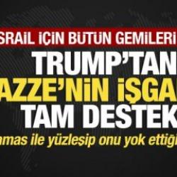 Son dakika... Trump, İsrail için bütün gemileri yaktı! Gazze işgaline tam destek!
