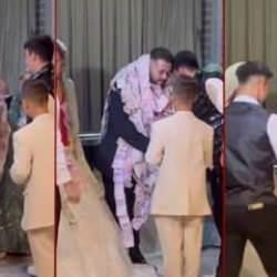 Herkesin hayalindeki düğün! Damat, para yumağında kayboldu