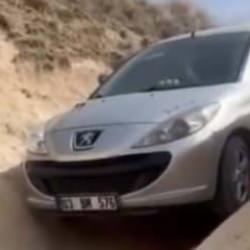 Navigasyonu açtı, öyle bir yola girdi ki! Sosyal medyada gündem oldu