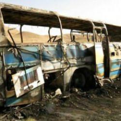Sınır dışı edildiler! Otobüs kaza yapıp alev aldı: 71 kişi öldü