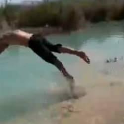 Balıklama atlayış ölüm getirdi! Üzücü anlar arkadaşları tarafından görüntülendi