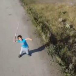 Bir çocuğun drone ile imtihanı