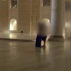 Büyük Çamlıca Camii'nin avlusunda uygunsuz görüntüler tepki çekti