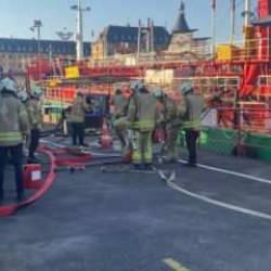 Haydarpaşa’da yakıt ikmal gemisinde yangın çıktı