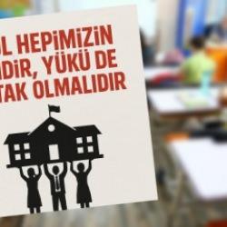 Öğrenci velilerine çağrı: Okul hepimizin evidir, yükü ortak olmalıdır