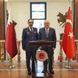 Bakan Güler, Katar Genelkurmay Başkanı Korgeneral Al-Mannai'yi kabul etti