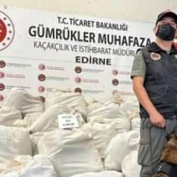 Edirne’de 8 ayda 7 milyar liralık uyuşturucu ve kaçak eşya ele geçirildi