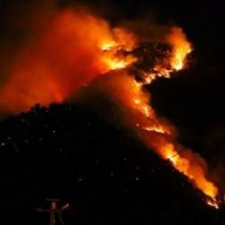 Hakkari'de orman yangını