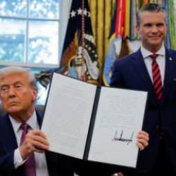 Trump kararnameye imzayı attı: Savunma Bakanlığı’nın adı değişti