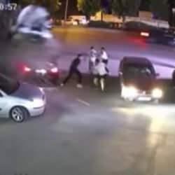 Ankara’da oto yıkamacıya çıkan aracın görüntüleri ortaya çıktı