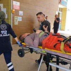 Bursa'da feci kaza: Üzerine sunta düşen işçinin bacakları kırıldı!