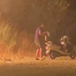 Sabaha karşı motosikletle gelip, ormanı ateşe verdiler!