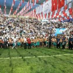 "29. Geleneksel Bertiz Boyalı Kısa Şalvar G&uuml;reş Festivali" d&uuml;zenlendi