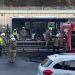 Bayrampaşa'da metrobüste yangın