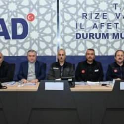 Rize'de sel! B&ouml;lgede son durum ne? Bakanlardan peş peşe a&ccedil;ıklamalar....