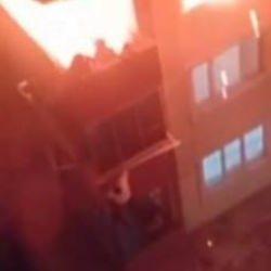  Bursa'daki yangın faciasında dehşete d&uuml;ş&uuml;ren g&ouml;r&uuml;nt&uuml;ler