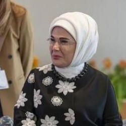 Emine Erdoğan, New York'ta liderlerin eşleriyle görüştü