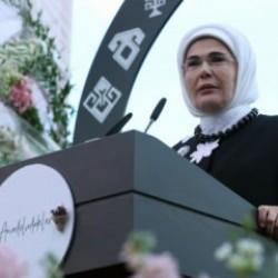 Emine Erdoğan’dan BM’de çağrı: ‘Filistin’in hafızasını silmelerine izin vermeyelim!’