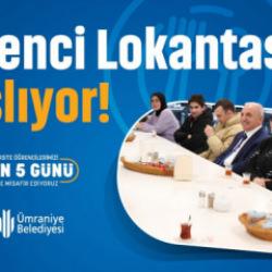 Ümraniye’de ücretsiz öğrenci lokantası bu yıl da hizmette