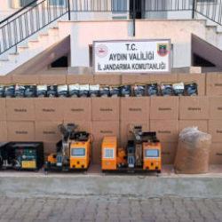 Aydın'da 1,2 milyon TL'lik kaçak tütün ve makaron ele geçirildi