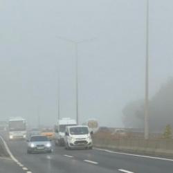 &Ccedil;orlu'da eğitim u&ccedil;uşlarına sis engeli