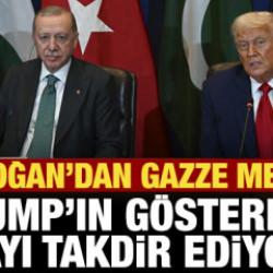 Cumhurbaşkanı Erdoğan'dan mesaj: Trump’ın gösterdiği çabayı ve liderliği takdir ediyorum