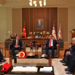 Ersin Tatar, BBP Genel Başkanı Destici'yi kabul etti