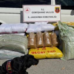 Gümüşhane'de operasyon: 530 kilo ele geçirildi