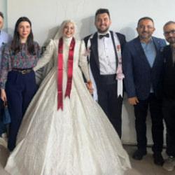 Haber7'nin mutlu günü: Halil & Melike çifti dünyaevine girdi