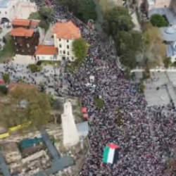 İstanbul'da Büyük Filistin Yürüyüşü! Filolara destek için tek yürek oldular