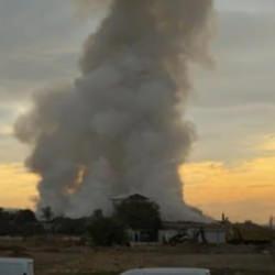 İzmir'de çöp aktarma noktasında yangın