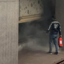Mahmutbey metrosunda yangın: İstasyon kapatıldı, yolcular tahliye edildi