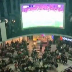 Osimhen'in penaltı golü Kayseri'de bir AVM'de yayınlandı