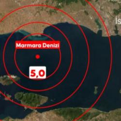Son Dakika: Marmara Denizi'nde 5 büyüklüğünde deprem! İstanbul Valiliği'nden ilk açıklama