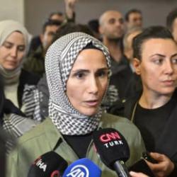 Sümeyye Erdoğan Sumud Filosu aktivistlerini karşıladı: İsrail ömrünü korkarak geçirecek!