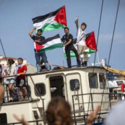 Sumud filosundaki İtalyan aktivistlerin bir kısmı &uuml;lkesine d&ouml;nd&uuml;