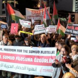 Türk halkı ayaklandı! İsrail Başkonsolosluğuna çıkarma! Sumud Filosu için harekete geçildi