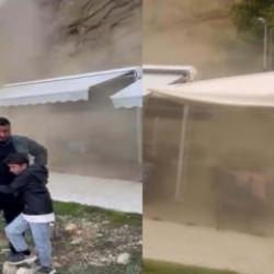 Faciaya ramak kala! &Ccedil;ay bah&ccedil;esine kaya par&ccedil;aları d&uuml;şt&uuml;