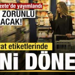 Resmi Gazete'te yayımlandı! Fiyat etiketlerinde yeni dönem! Artık zorunlu olacak