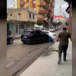 Sinirlerine hakim olamadı tartıştığı kişiyi aracıyla ezdi! Korkun&ccedil; anlar kamerada