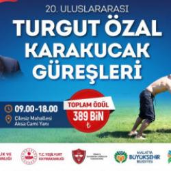 20. Uluslararası Turgut Özal Karakucak Güreşleri için hazırlıklar tamamlandı
