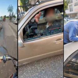 Adana'da ters y&ouml;nde ilerleyen trafik magandası: Canından olma bekle